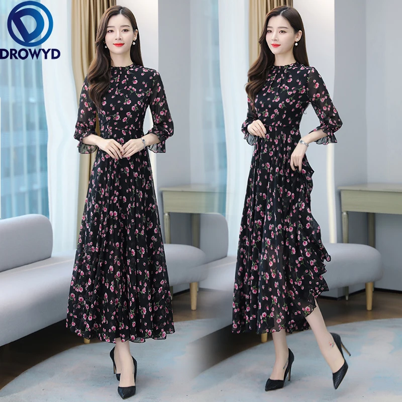 2021 Casual Boho Beach Dress Spring Elegant Women Party Bodycon Maxi Vestidos Summer Vintage Bodycon Floral Chiffon Midi Dresses
2021 Casual Boho Beach Dress Spring Elegant Women Party Bodycon Maxi Vestidos Summer Vintage Bodycon Floral Chiffon Midi Dresses
