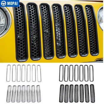 MOPAI For Jeep Wrangler TJ 1997-2006 Mesh Front Insert Grille Cover Trim Car Exterior Decoration ABS Stickers Car Styling
MOPAI For Jeep Wrangler TJ 1997-2006 Mesh Front Insert Grille Cover Trim Car Exterior Decoration ABS Stickers Car Styling