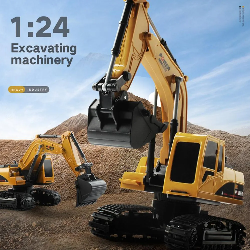 2.4Ghz RC Car Remote Control RC Excavator Cars Toy 1:24 5CH Radio Control Car Engineering Excavator RTR Toys For Kids Boys Gifts
2.4Ghz RC Car Remote Control RC Excavator Cars Toy 1:24 5CH Radio Control Car Engineering Excavator RTR Toys For Kids Boys Gifts