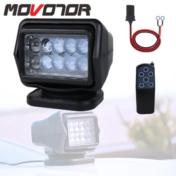 Magnet Base 360 Degree Rotating Remote Control LED Searchlight for Car Boats 4x4 Truck with Cord Connect Wire
Magnet Base 360 Degree Rotating Remote Control LED Searchlight for Car Boats 4x4 Truck with Cord Connect Wire