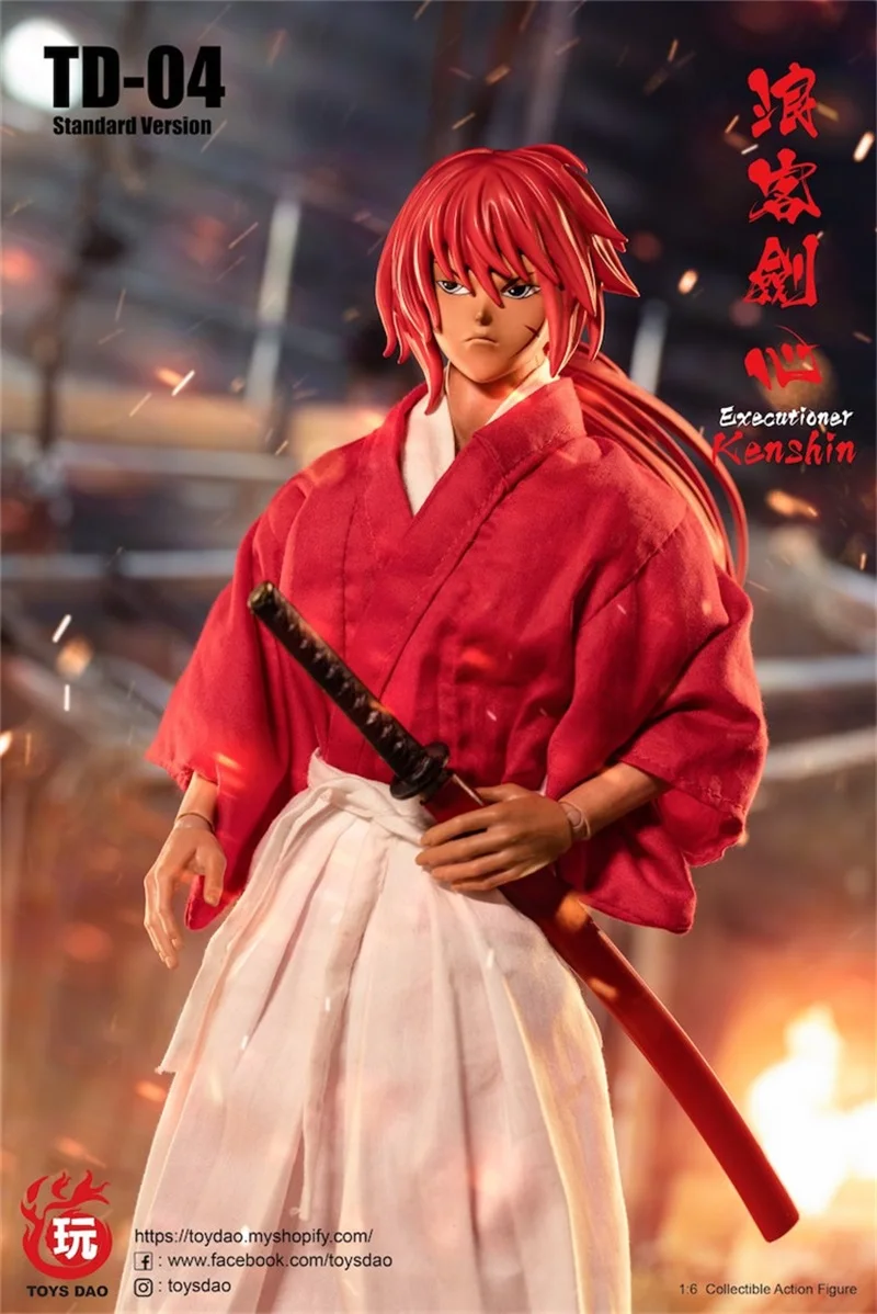 In Stock TOYSDAO 1/6 Scale Soldier TD-04 Rurouni Kenshin Himun Executioner Full Figures For Collection
In Stock TOYSDAO 1/6 Scale Soldier TD-04 Rurouni Kenshin Himun Executioner Full Figures For Collection