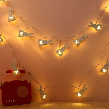 Easter Wooden Rabbit Led Battery Box Light String Creative Decorative Lantern Light String creative Home Bar Decoration Lantern
Easter Wooden Rabbit Led Battery Box Light String Creative Decorative Lantern Light String creative Home Bar Decoration Lantern