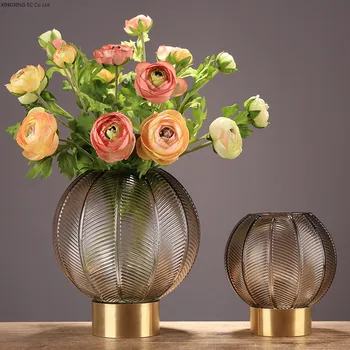 Glass Vase Simple Round Transparent Glass Vase Living Room Flower Arrangement Accessories Countertop Vase Modern Home Decoration
Glass Vase Simple Round Transparent Glass Vase Living Room Flower Arrangement Accessories Countertop Vase Modern Home Decoration