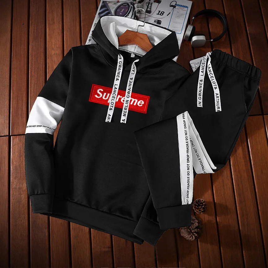 Hoodie Suit Men's 2018 Spring And Autumn New Style Korean-style Students Set Sports Youth Set MEN'S Casual Suit
Hoodie Suit Men's 2018 Spring And Autumn New Style Korean-style Students Set Sports Youth Set MEN'S Casual Suit