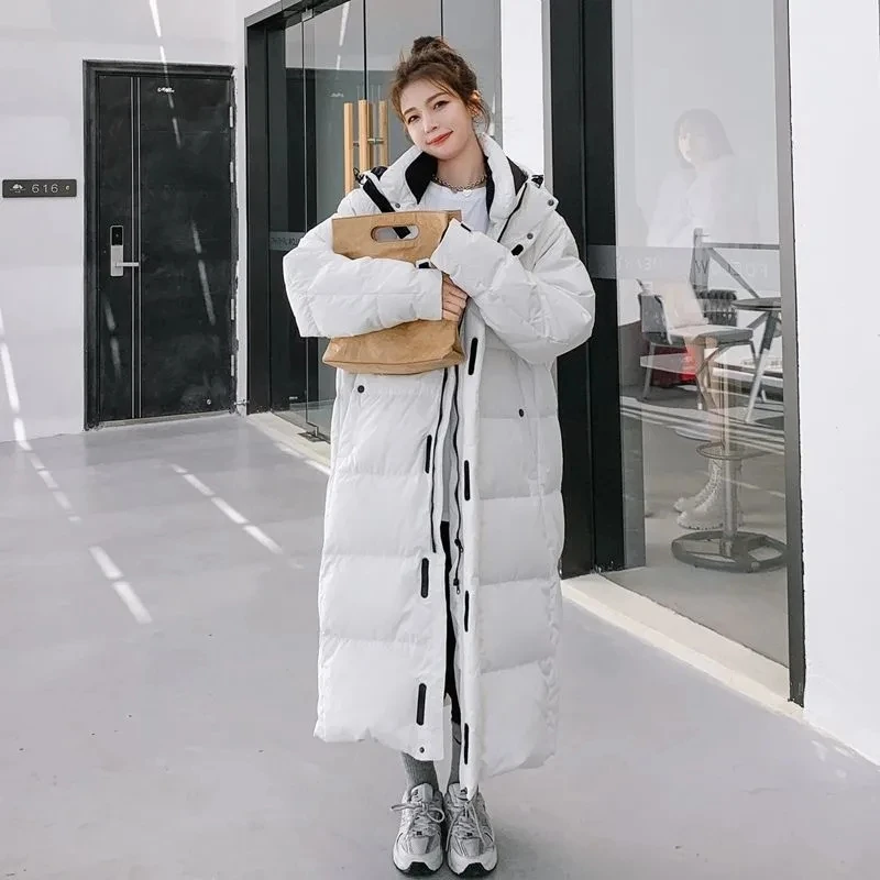 2021 Winter X-Long Jackets Women Hooded Down Cotton Coats Thick Warm Down Parka Jacket Female Winter Cotton Overcoat Black/Beige
2021 Winter X-Long Jackets Women Hooded Down Cotton Coats Thick Warm Down Parka Jacket Female Winter Cotton Overcoat Black/Beige
