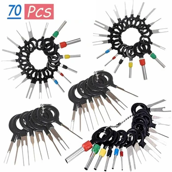 High Quality Single Pin Extractors 70Pcs Car Terminal Removal Tool Kit Wire Connector Pin Release Extractor Puller
High Quality Single Pin Extractors 70Pcs Car Terminal Removal Tool Kit Wire Connector Pin Release Extractor Puller
