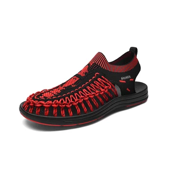 Sandals Men Summer Outdoor Man Flat Walking Beach Sneakers Quality Breathable Male Lightweight Casual Slippers Sandals Big Size 
Sandals Men Summer Outdoor Man Flat Walking Beach Sneakers Quality Breathable Male Lightweight Casual Slippers Sandals Big Size