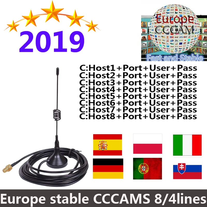 Satxtrem Cccam Decoder For 1 Year Free 5/6/7/8 Lines Europe Stable HD Oscam Cccam Server For 4K DVB S2 Satellite Receiver
Satxtrem Cccam Decoder For 1 Year Free 5/6/7/8 Lines Europe Stable HD Oscam Cccam Server For 4K DVB S2 Satellite Receiver
