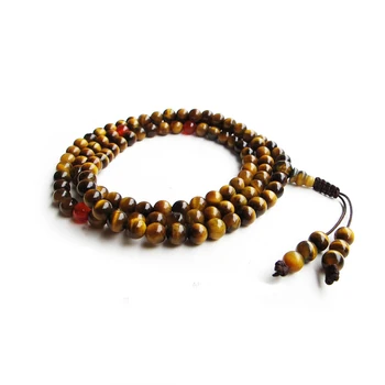 Open light natural yellow tiger eye stone 108 Buddha bead bracelet
Open light natural yellow tiger eye stone 108 Buddha bead bracelet