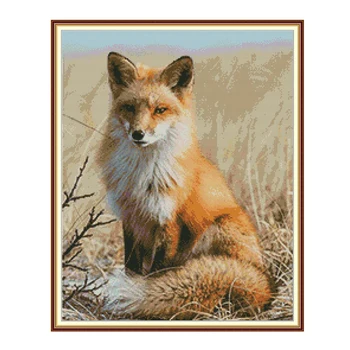 Joy Sunday Cross Stitch Kits Fox Patterns 14ct 11ct Counted Printed Canvas Handmade Embroidery Kit DIY Needlework Set Home Decor
Joy Sunday Cross Stitch Kits Fox Patterns 14ct 11ct Counted Printed Canvas Handmade Embroidery Kit DIY Needlework Set Home Decor