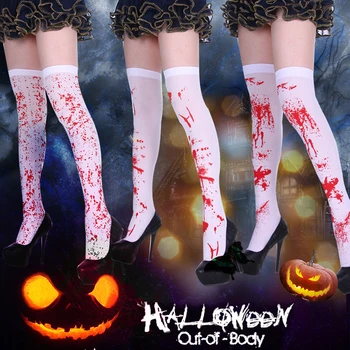 New Halloween Socks Spoof Funny Happy Socks Bloody Sock Sexy Stockings Female Cosplay Costume Party Props Women Meias Calcetines
New Halloween Socks Spoof Funny Happy Socks Bloody Sock Sexy Stockings Female Cosplay Costume Party Props Women Meias Calcetines