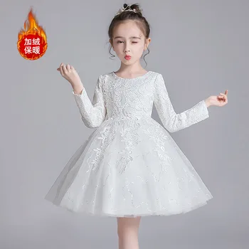 Fashion Princess Dress Cotton Knee-Length Girls Winter Dress for Christmas Dress Elegant Solid Kids Dresses To Girls Party Dress
Fashion Princess Dress Cotton Knee-Length Girls Winter Dress for Christmas Dress Elegant Solid Kids Dresses To Girls Party Dress
