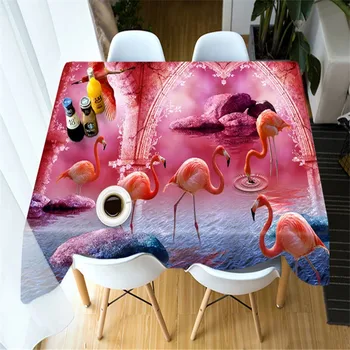 Customize 3D Tablecloth Red Flamingo Pattern Comfortable Cotton Cloth Thicken Dustproof Wedding Party Dining table cloth
Customize 3D Tablecloth Red Flamingo Pattern Comfortable Cotton Cloth Thicken Dustproof Wedding Party Dining table cloth