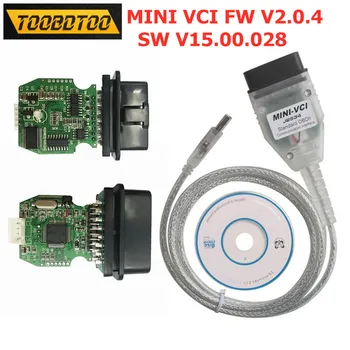 Newest V15.00.028 MINI VCI Firmware V2.0.4 Car Diagnostic Tool TIS Techstream MINIVCI j2534 With FTDI FT232RL Chip For Toyota
Newest V15.00.028 MINI VCI Firmware V2.0.4 Car Diagnostic Tool TIS Techstream MINIVCI j2534 With FTDI FT232RL Chip For Toyota