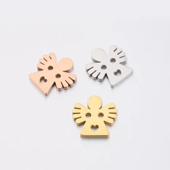 Fnixtar 20Pcs Cute Angels Charms Mirror Polish Stainless Steel Connector Charms For DIY Making Necklace Braid Bracelets Anklet
Fnixtar 20Pcs Cute Angels Charms Mirror Polish Stainless Steel Connector Charms For DIY Making Necklace Braid Bracelets Anklet