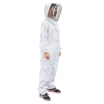 New Professional Polyester Cotton Full Body Beekeeping Suit with Veil Hood Size XXL XL L
New Professional Polyester Cotton Full Body Beekeeping Suit with Veil Hood Size XXL XL L