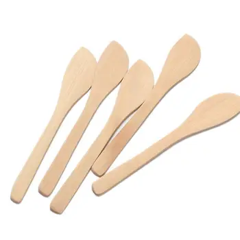 

10pcs Wooden Spoon Dumpling Filling Utensil Peanut Butter Spreading Tools