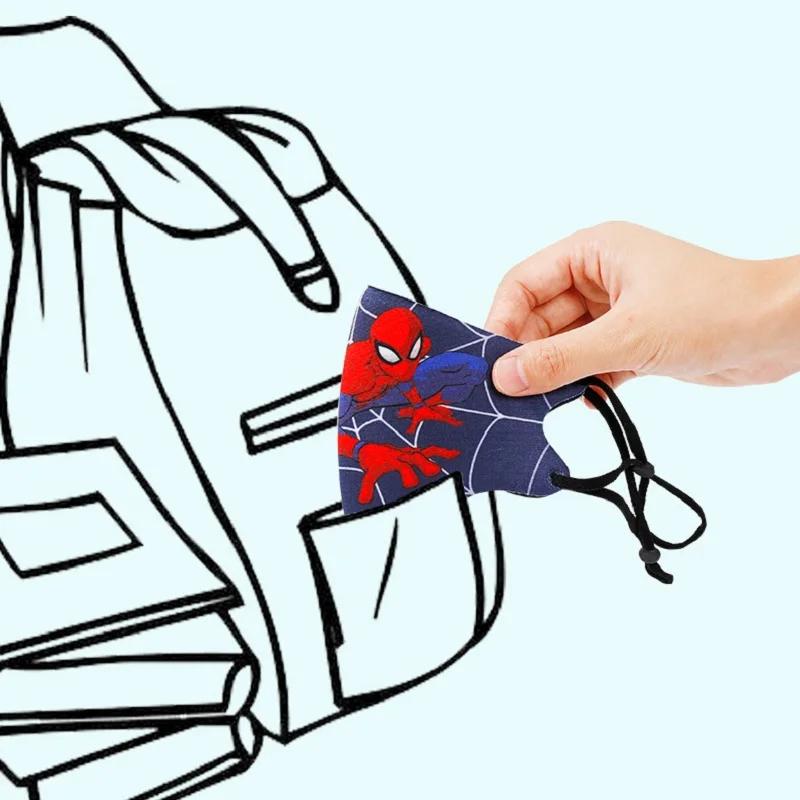 2-5pcs Disney Marvel Spiderman Children's Face Mask Mickey Frozen Sponge Anti-Dust Protective Mask For Boys Girls 3-12 Years Old 20 H3375ad50ff3c49e9b45e3e41d1fa5943I