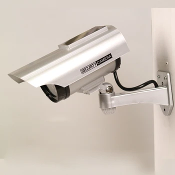 Outdoor Solar Powered Dummy Camera Fake Security Camera with Human Sensor and Flashing LED Light Video Anti-Theft Camera
Outdoor Solar Powered Dummy Camera Fake Security Camera with Human Sensor and Flashing LED Light Video Anti-Theft Camera