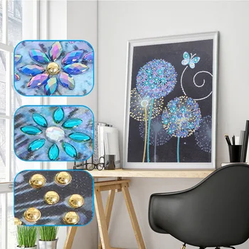 5D Full Drill DIY Diamond Painting Special Shaped Diamond Embroidery Dandelion Flower Homemade Gift Crystal Rhinestone Diamond 
5D Full Drill DIY Diamond Painting Special Shaped Diamond Embroidery Dandelion Flower Homemade Gift Crystal Rhinestone Diamond