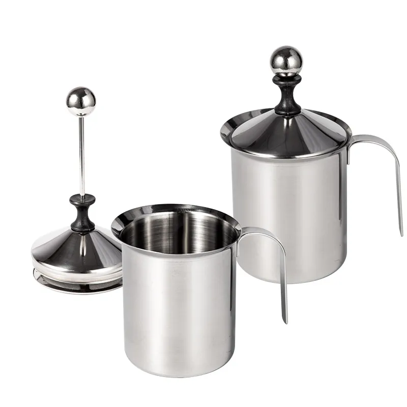 400/800ML Manual Milk Frother Stainless Steel Double Mesh Milk Creamer Milk Foam Mesh Coffee Foamer Creamer Coffe Maker Creamer
400/800ML Manual Milk Frother Stainless Steel Double Mesh Milk Creamer Milk Foam Mesh Coffee Foamer Creamer Coffe Maker Creamer