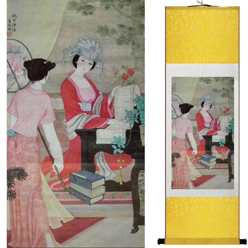 Pretty girl painting Chinese Art Painting Home Office Decoration Chinese painting art figure painting 20190723011
Pretty girl painting Chinese Art Painting Home Office Decoration Chinese painting art figure painting 20190723011