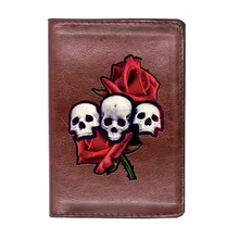 Punk Style Skeleton Skull Rose Flower Passport Cover Leather Men Women Slim ID Card Holder Pocket Wallet Case Travel Accessories
Punk Style Skeleton Skull Rose Flower Passport Cover Leather Men Women Slim ID Card Holder Pocket Wallet Case Travel Accessories