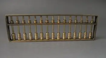 Coleccionable chino latón suan pan tallado Ábaco-calculadora decoración artesanías
Coleccionable chino latón suan pan tallado Ábaco-calculadora decoración artesanías