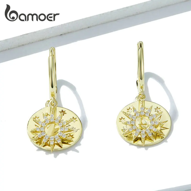 bamoer Stars and Round Dangle Earrings for Women 925 Sterling Silver Earrings with Charm Fine Jewelry GAE260
bamoer Stars and Round Dangle Earrings for Women 925 Sterling Silver Earrings with Charm Fine Jewelry GAE260
