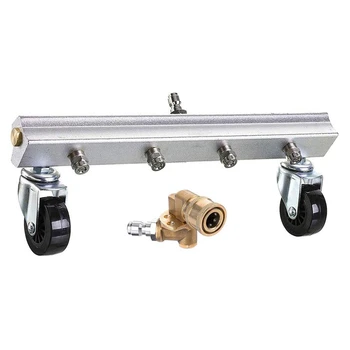 Undercarriage Cleaner for Pressure Washer - 16 Inch Water Broom, 2 in 1 Power Washer Wand with 180 Degree Quick Connecting Pivot 
Undercarriage Cleaner for Pressure Washer - 16 Inch Water Broom, 2 in 1 Power Washer Wand with 180 Degree Quick Connecting Pivot