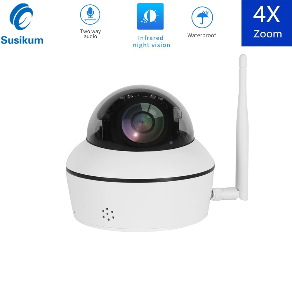 5MP PTZ Wifi Camera Outdoor Mini IP H.265 4X Optical Zoom ONVIF CAMHi APP AUDIO Security Surveillance Wireless Camera
5MP PTZ Wifi Camera Outdoor Mini IP H.265 4X Optical Zoom ONVIF CAMHi APP AUDIO Security Surveillance Wireless Camera