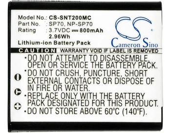 Cameron Sino Battery for Sony Bloggie Touch MHS-TS20 MHS-TS20/S MHS-FS2/V MHS-TS10/B MHS-FS2 Replacement NP-SP70 800mAh
Cameron Sino Battery for Sony Bloggie Touch MHS-TS20 MHS-TS20/S MHS-FS2/V MHS-TS10/B MHS-FS2 Replacement NP-SP70 800mAh