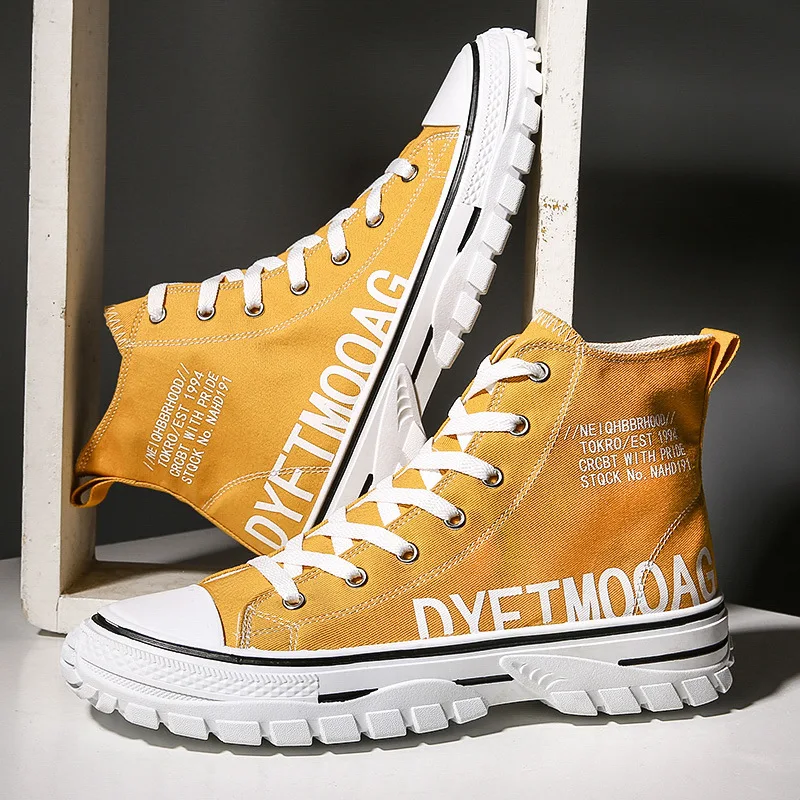 2019 Autumn New Style Hight-top Canvas Retro Sneakers Street Cool Trendy Shoes MEN'S SHOES Casual Versatile STUDENT'S Shoes 
2019 Autumn New Style Hight-top Canvas Retro Sneakers Street Cool Trendy Shoes MEN'S SHOES Casual Versatile STUDENT'S Shoes