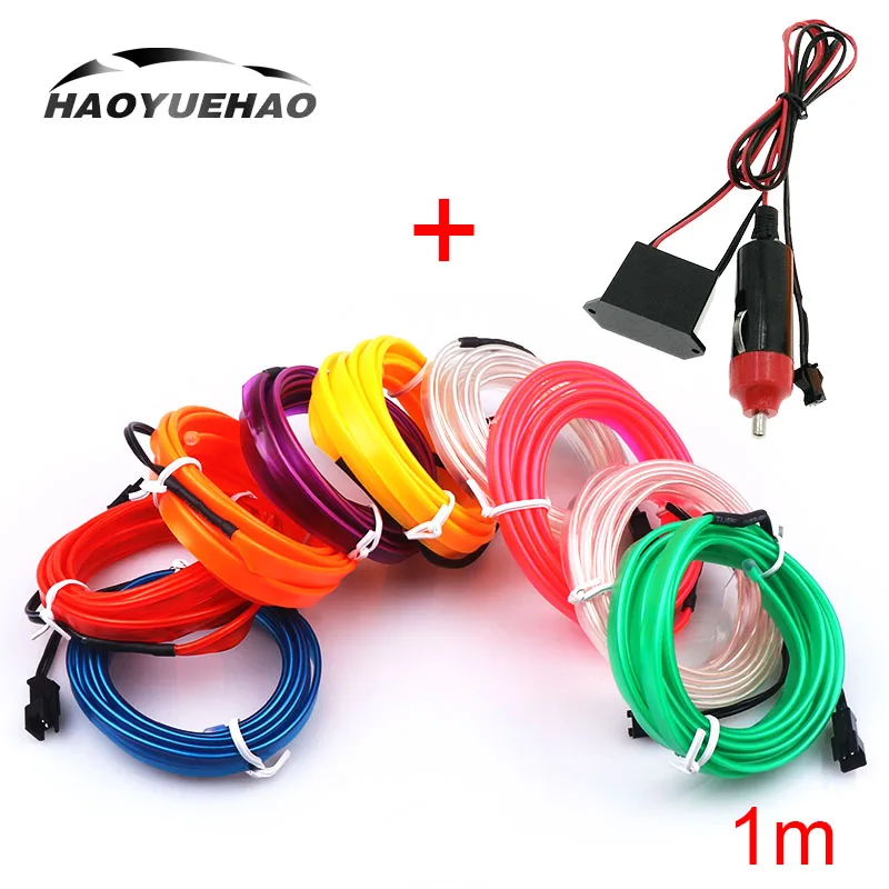 Haoyuehao 1M LED Car Light 1 Cold Light + Cigarette Light Drive 10 Color Drive DC 12V Car Atmosphere Lamp Car Accessories
Haoyuehao 1M LED Car Light 1 Cold Light + Cigarette Light Drive 10 Color Drive DC 12V Car Atmosphere Lamp Car Accessories