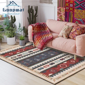 Moroccan Ethnic Style Home Decor Carpet Bohemian Retro Living Room Bedroom Non-slip Floor Mat Polyester Living Room Area Carpet
Moroccan Ethnic Style Home Decor Carpet Bohemian Retro Living Room Bedroom Non-slip Floor Mat Polyester Living Room Area Carpet