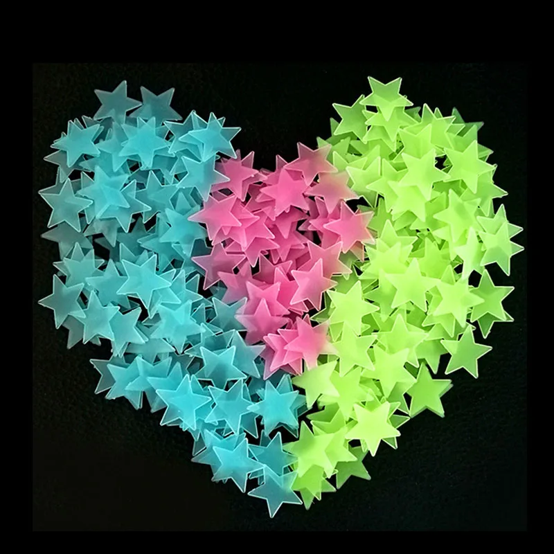 100pcs/bag 3cm Glow in the dark Fluorescent Kids Luminous Toys Colorful PVC Star Stickers Toys For Children Room Decoration Gift
100pcs/bag 3cm Glow in the dark Fluorescent Kids Luminous Toys Colorful PVC Star Stickers Toys For Children Room Decoration Gift