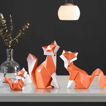 Table Decoration Accessories Fox Statue Sculpture Home Decor Modern Animal Figurine Living Room Office Desk Decorations Art 
Table Decoration Accessories Fox Statue Sculpture Home Decor Modern Animal Figurine Living Room Office Desk Decorations Art