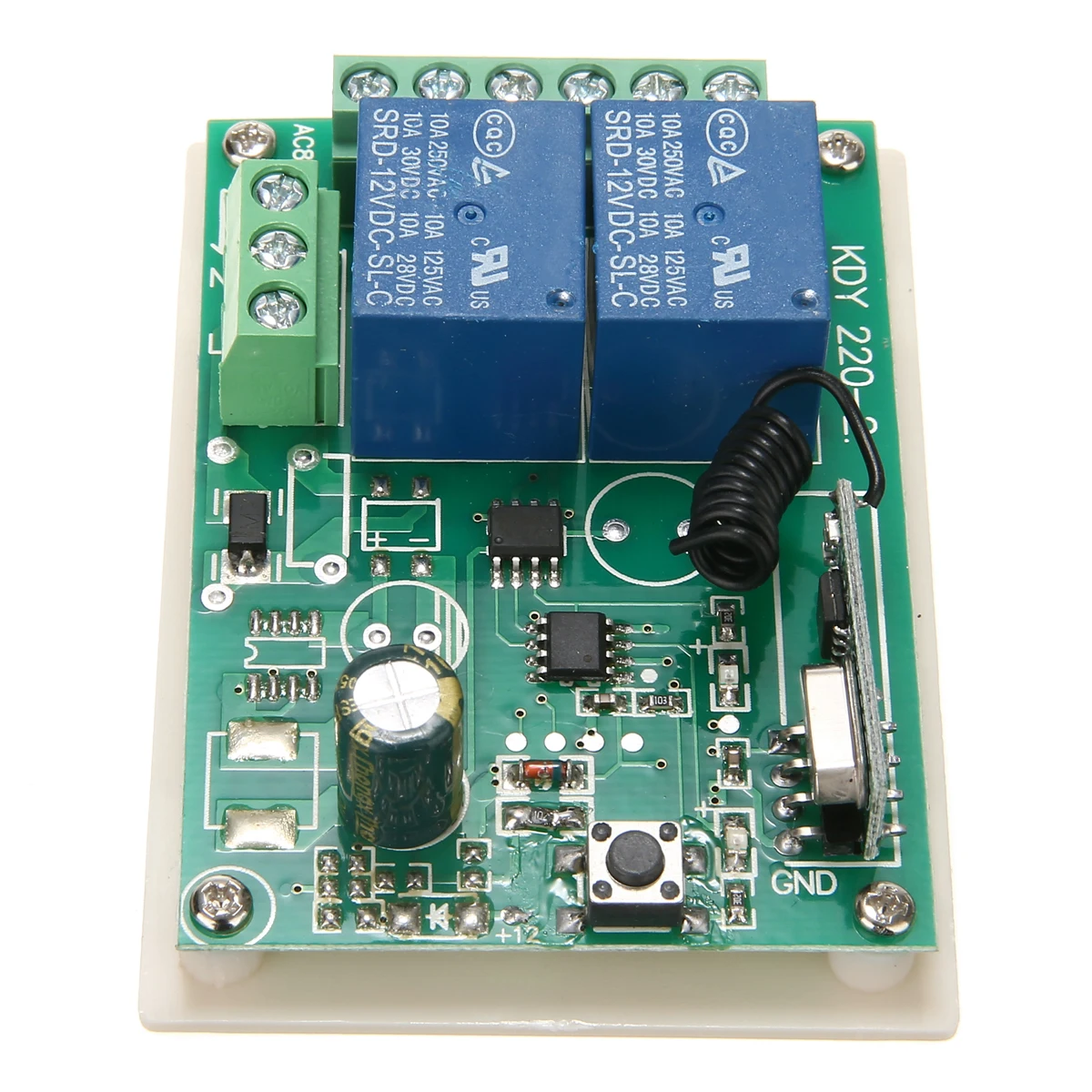 Universal 433MHZ Wireless Remote Controller 2 Channel Wireless Relay Switch Receiver Transmitter Key for Electric Garage Door
Universal 433MHZ Wireless Remote Controller 2 Channel Wireless Relay Switch Receiver Transmitter Key for Electric Garage Door