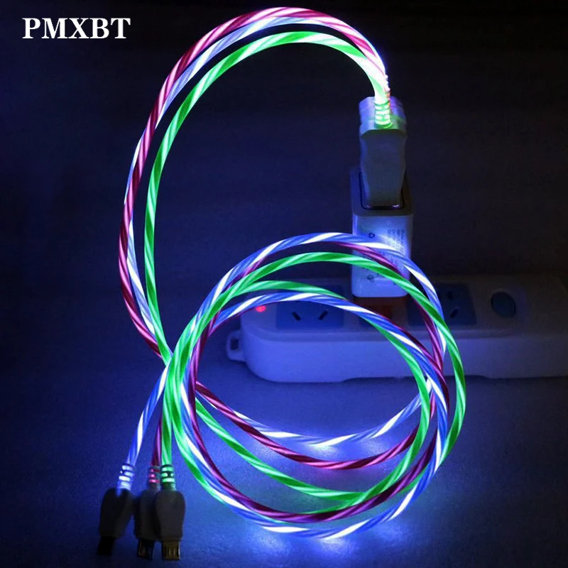USB Type C Micro USB Cable LED Glow Flowing Fast Charging For iphone 7 Samsung S9 Huawei P30 P20 Mobile Phone Charger Data Cable
USB Type C Micro USB Cable LED Glow Flowing Fast Charging For iphone 7 Samsung S9 Huawei P30 P20 Mobile Phone Charger Data Cable