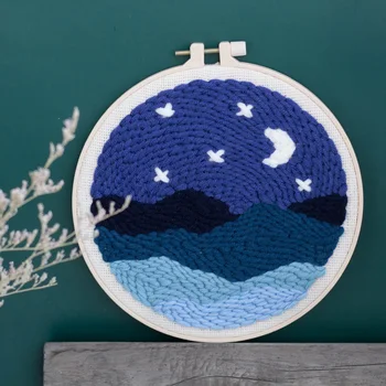 Landscape DIY Magic Punch Needle Embroidery Kit with Hoop Needlework for Beginner Sewing Handmade Embroidery Gift Home Decor
Landscape DIY Magic Punch Needle Embroidery Kit with Hoop Needlework for Beginner Sewing Handmade Embroidery Gift Home Decor