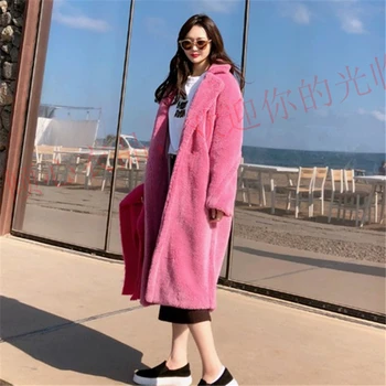 New Winter Women Sheep Shearing Faux Fur Jacket Korean Granule velvet Plush Thick Ladies Coats Lamb Cashmere Long Fur Coat Women 
New Winter Women Sheep Shearing Faux Fur Jacket Korean Granule velvet Plush Thick Ladies Coats Lamb Cashmere Long Fur Coat Women