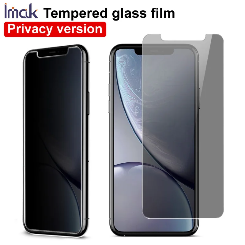 Imak Full Coverage HD Anti-spy Privacy Tempered Glass Film For iPhone 11 Pro Max xs max xr x 9H Anti-Peep glass Screen Protector
Imak Full Coverage HD Anti-spy Privacy Tempered Glass Film For iPhone 11 Pro Max xs max xr x 9H Anti-Peep glass Screen Protector