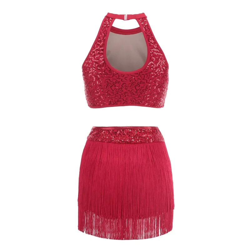 Sequins Tassel Split Body Suit Ballet Gymnastics Practice Clothes Dance Clothes/
Sequins Tassel Split Body Suit Ballet Gymnastics Practice Clothes Dance Clothes/
