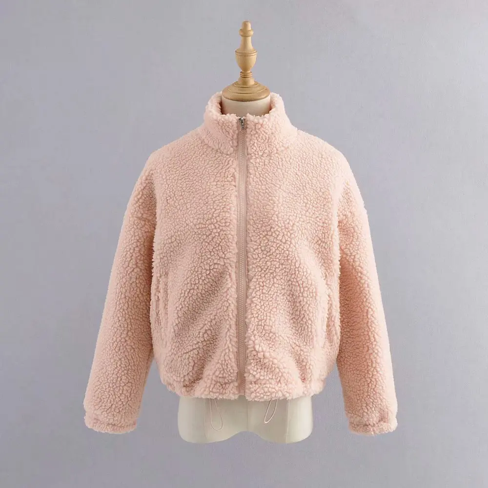 casual faux fur teddy coat women winter pink coat jacket thick pocket short outwear stand collar zipper fur coat oversize
casual faux fur teddy coat women winter pink coat jacket thick pocket short outwear stand collar zipper fur coat oversize