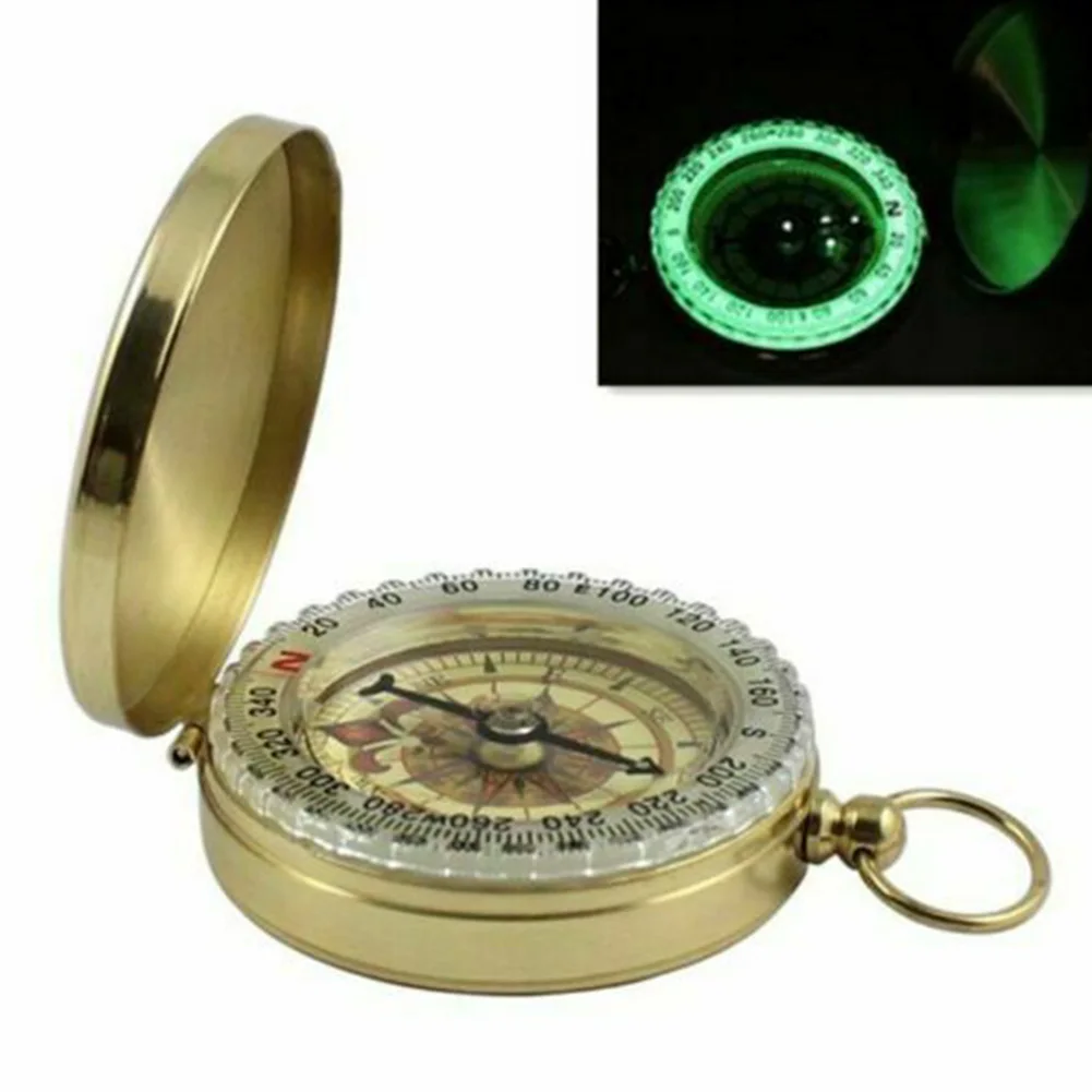 Outdoor Compass Camping Hiking Portable Pocket Brass Gold Color Copper Compass Navigation with Noctilucence Display
Outdoor Compass Camping Hiking Portable Pocket Brass Gold Color Copper Compass Navigation with Noctilucence Display