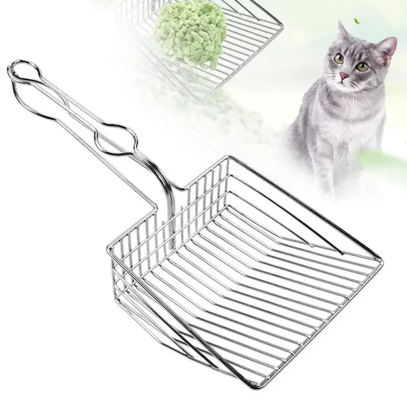 

Cat Litter Scoop Stainless Steel Metal Pooper Scoopers Pets Litter Sand Shovel Pet Shit Artifact Dogs Shovel Pet Cleanning Tool