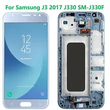 Bloc écran tactile LCD AMOLED avec châssis, 5.0 pouces, pour Samsung Galaxy J3 2017 J330F, Original=