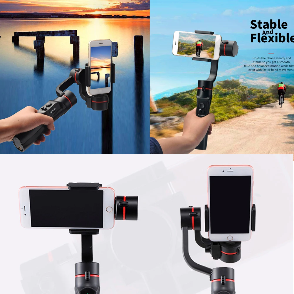 H2 3 Axis Universal Handheld Gimbal Support Smartphone Stabilizer Travel Outdoor Adjustable Direction USB Charging Vlog Live
H2 3 Axis Universal Handheld Gimbal Support Smartphone Stabilizer Travel Outdoor Adjustable Direction USB Charging Vlog Live