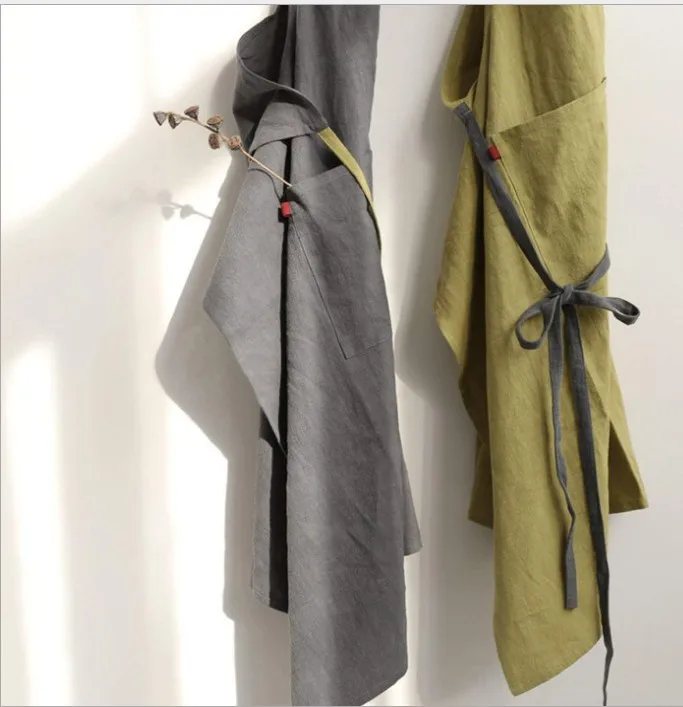 Japanese Korean Retro Pure Linen Flax Cross Lace-up Full Body Apron Hot Selling
Japanese Korean Retro Pure Linen Flax Cross Lace-up Full Body Apron Hot Selling