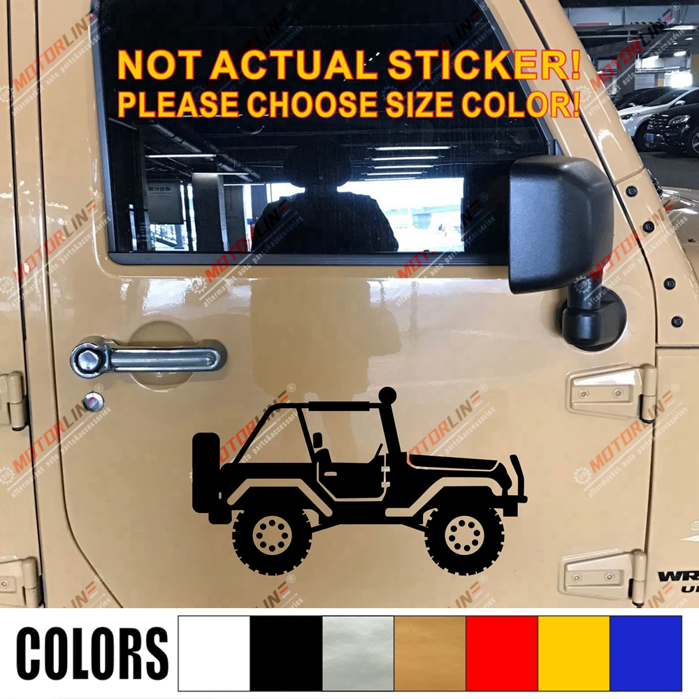 4X4 Виниловая наклейка для внедорожников Jeep Wrangler Cherokee Rubicon Willys style5 выберите размер